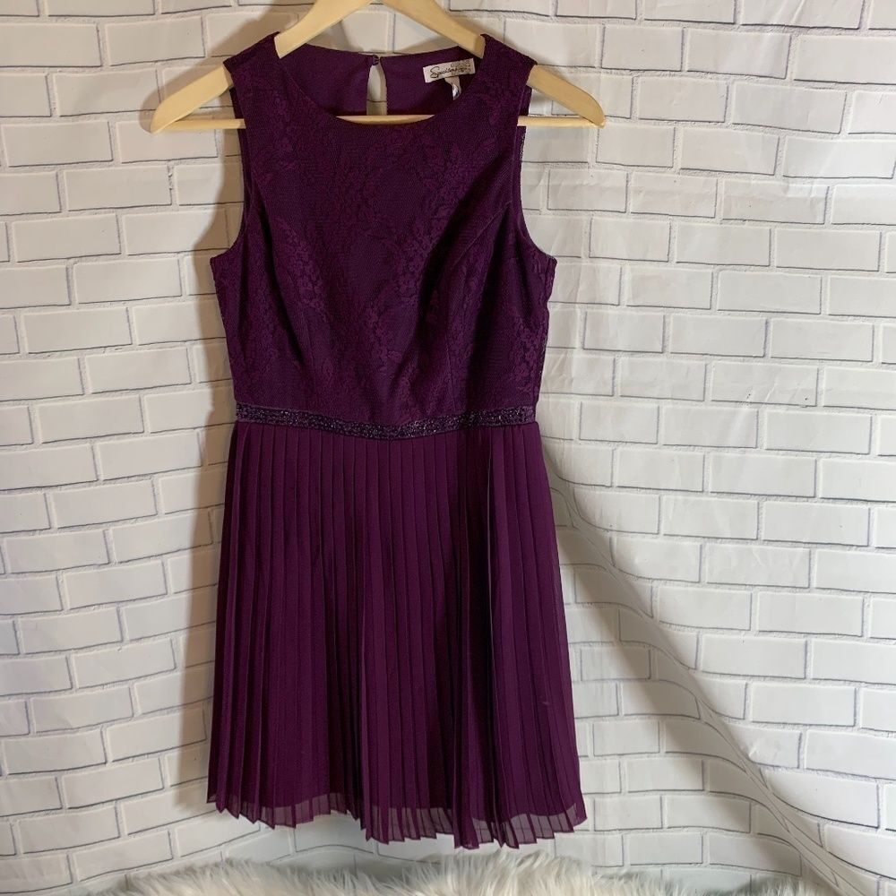 Speechless Lace Bodice Pleated Prom Dress Sz 3